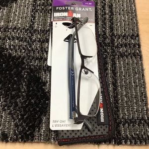 Men’s Foster Grant Ironman Reading Glasses with Matching Case 1.25